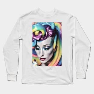 Candy Glitter Head Long Sleeve T-Shirt